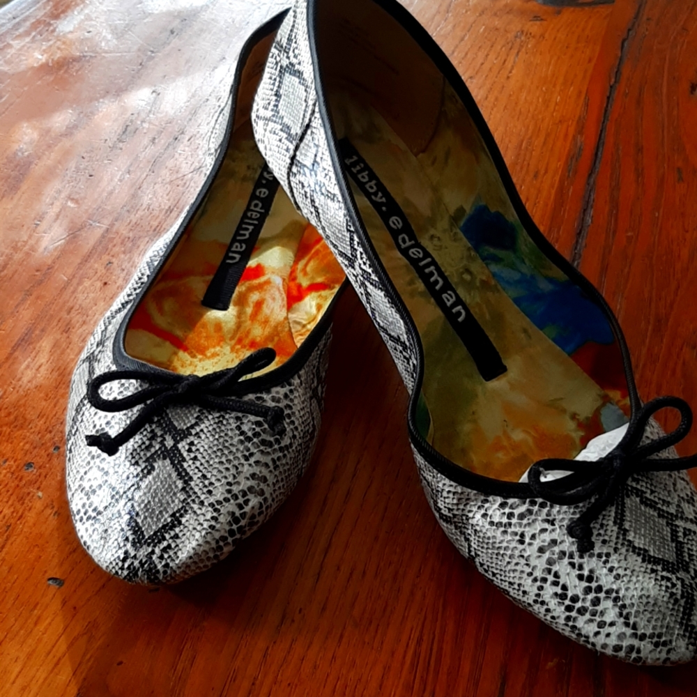 Libby.edelman Alex "Snakeskin" ballet flats. 10